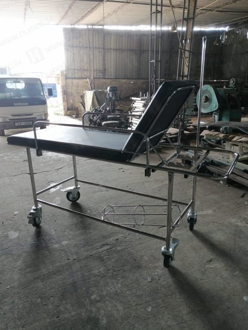 patient trolley with saline and oxygen stand sri lanka